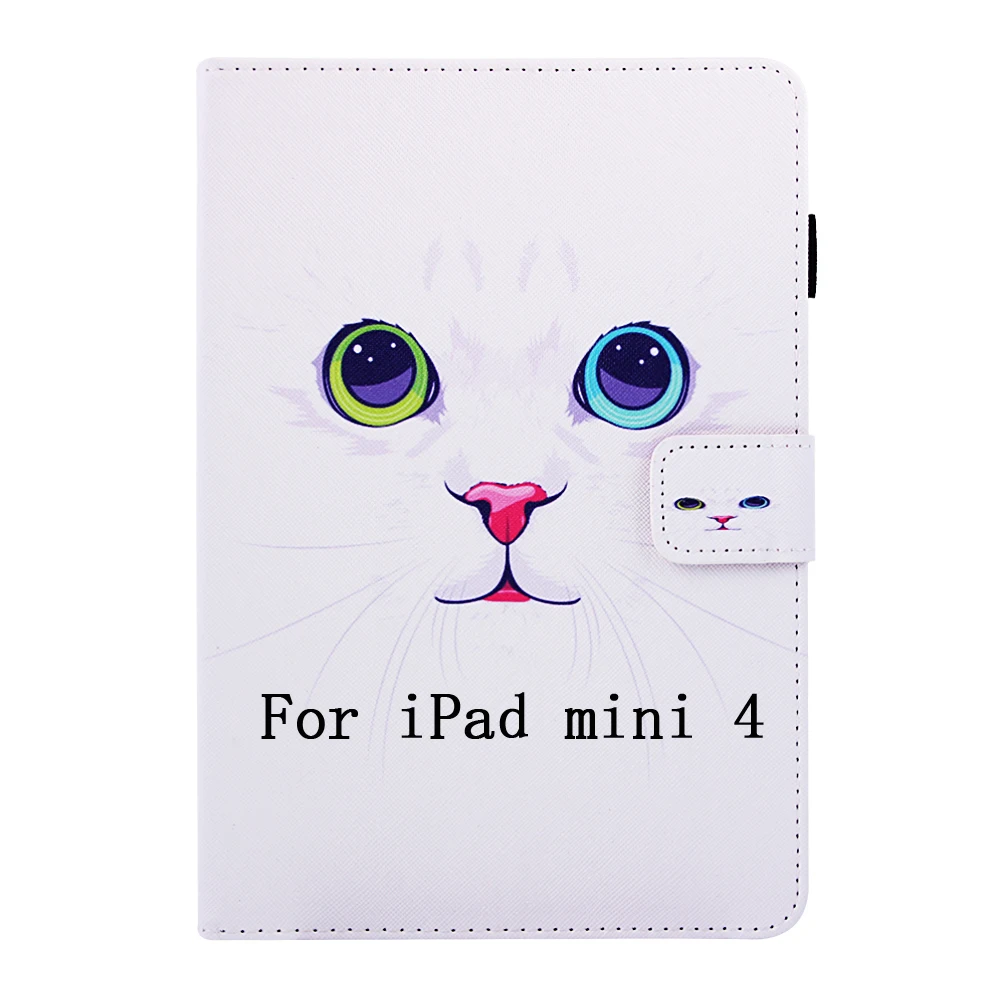 9 Мультфильм Cat чехол для IPad Mini 1 2 3 4 5 7 для девочек от 5 до 8 лет Чехол для iPad Pro 9,7 Чехол для iPad Air 2 Планшеты из искусственной кожи с подставкой - Цвет: 9