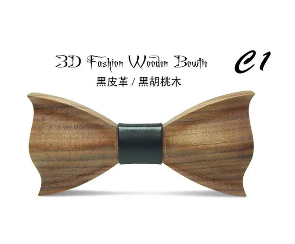 Wood Bowtie Элегантный для мужчин и женщин необычный геометрический резной галстук рубашка деревянная бабочка из натурального дерева эластичная лента 3D Бабочка Свадебный галстук-бабочка - Цвет: Wood Bowtie
