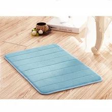 Толстый коралловый бархатный коврик с эффектом памяти, полосатый коврик, Противоскользящий коврик, нескользящий коврик