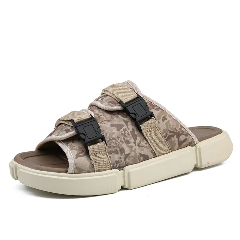 

Extra Large Slipper Men's Trend 45 Summer Breathable Outdoor Wear 46 Yards Sandals Cool chao tuo Canvas MEN'S Sandals