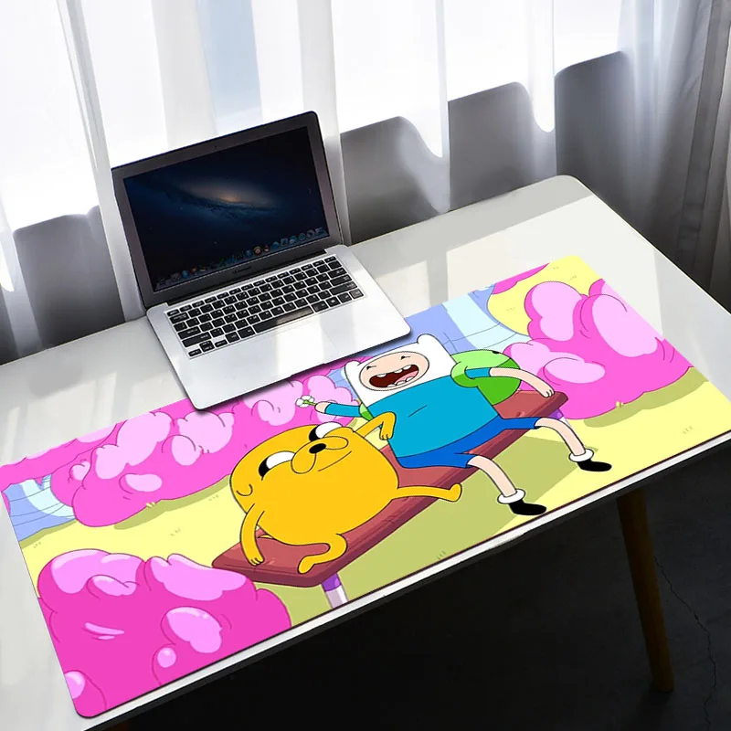 Большой коврик для мыши Xxl Kawaii Adventure Time игровой настольного компьютера