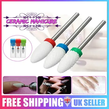 

Nail Cone Tip Ceramic Drill Bits Electric Cuticle Clean Rotary For Manicure Pedicure Grinding Head Sander Tool