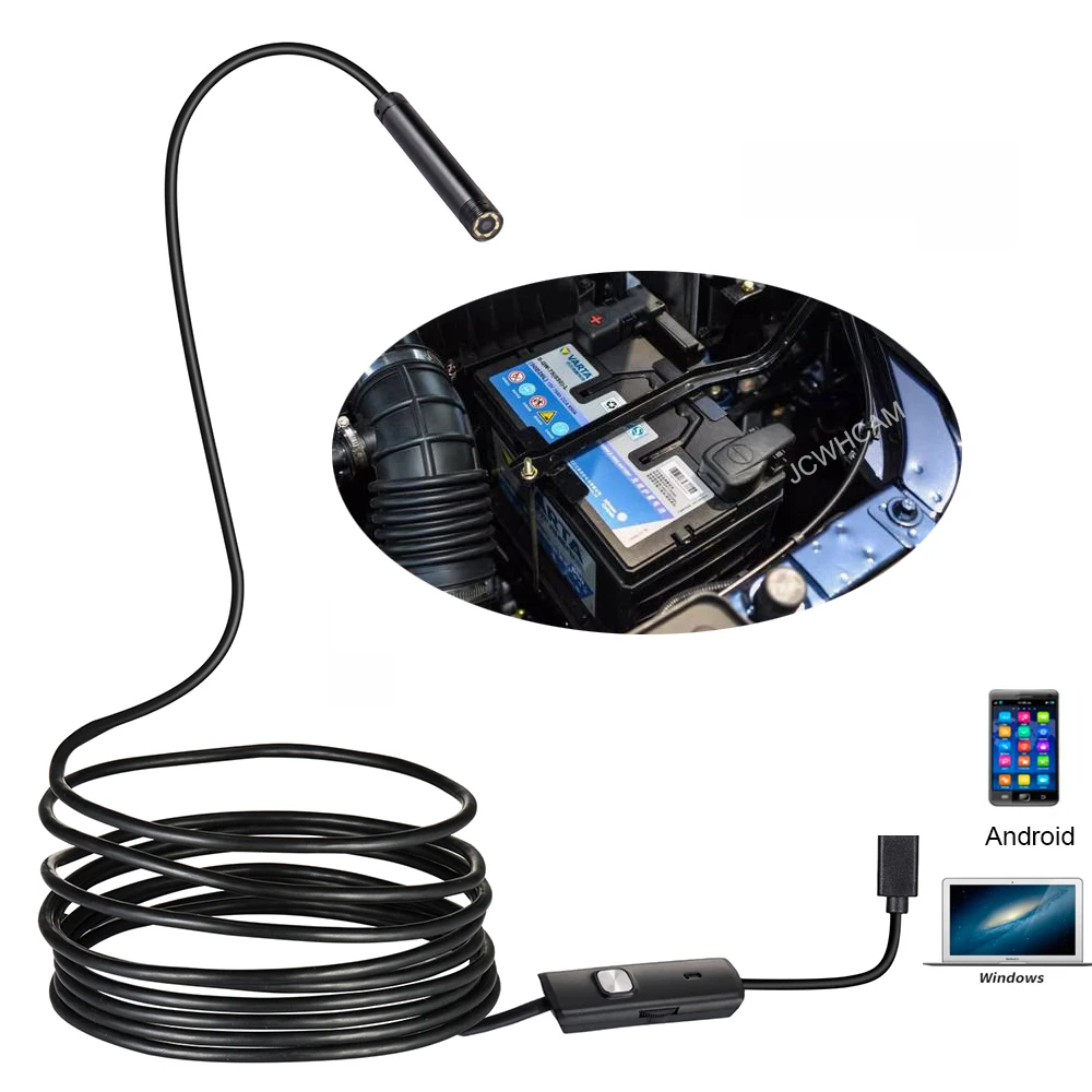 Endoscope 8mm Lens Usb Android Endoscope Camera 1m/2m/5m/10m Cable
