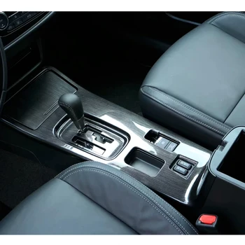 

Carbon Fiber Color Gear Shift Panel Cover Fit For Mitsubishi Outlander 2019 Car Decoration Trim Interior Accessories Car Styling