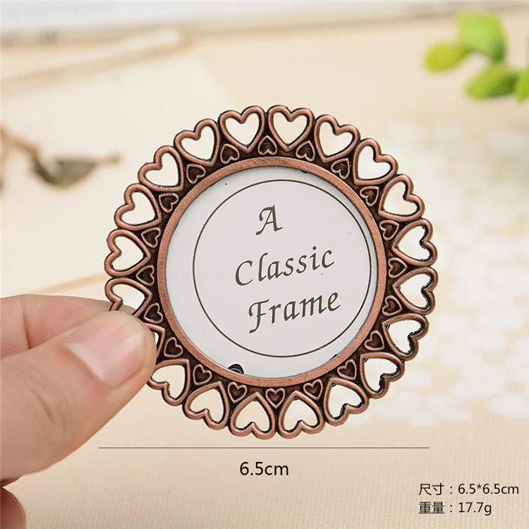 European mini retro photo frame European decoration DIY metal picture frame pendant decorative parts photo frame color random - Цвет: 4