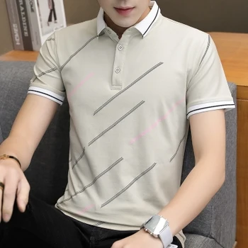 

Summer men's business casual short sleeve t-shirt 8193