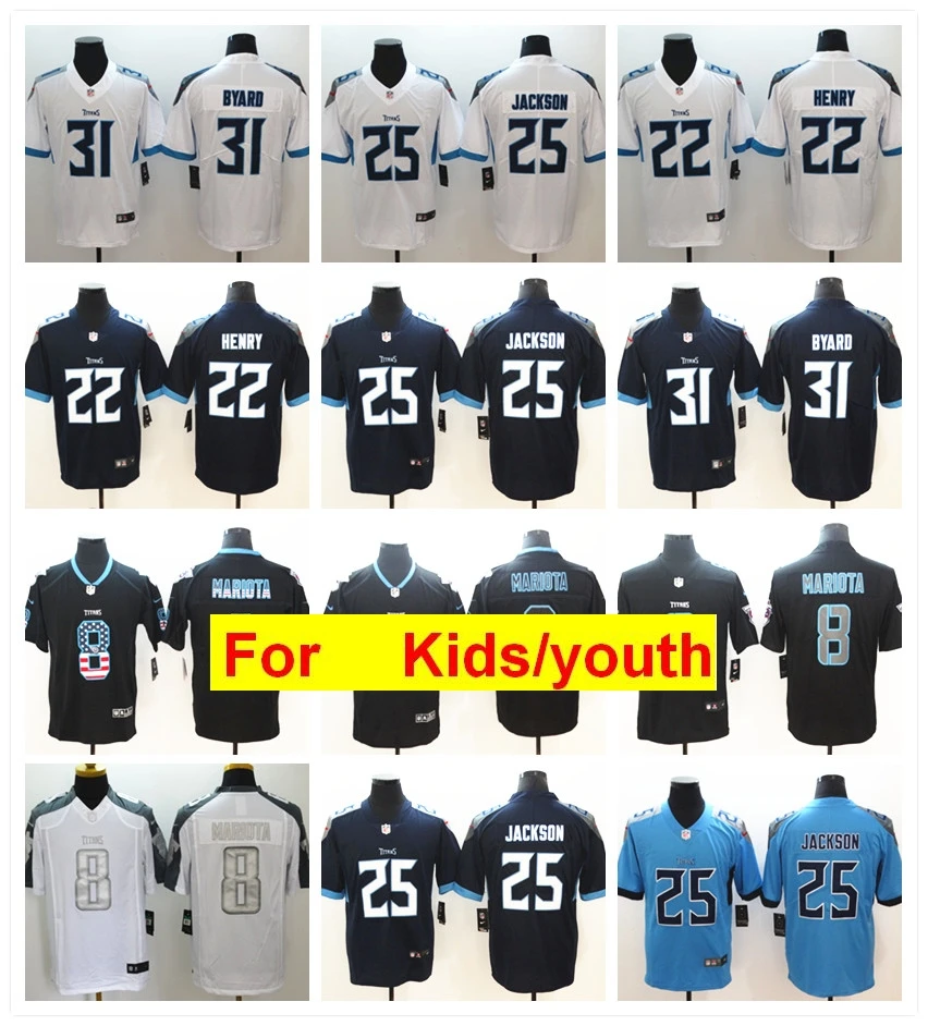 Молодежный Теннесси Маркус Кевин байард Деррик Генрих адореэ Джексон футбольные майки