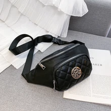 Поясная Сумка для телефона на груди, женская кожаная поясная сумка, модная женская черная сумка-мессенджер из искусственной кожи, сумка на плечо, сумка на плечо, домашняя сумка