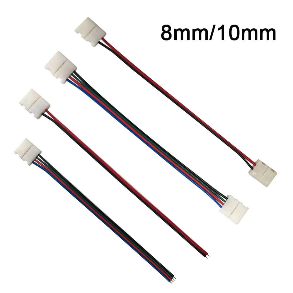 

5pcs 2pin 4Pin LED Cable Male Female Connector Adapter Wire For 5050 3528 SMD RGB RGBW led strip light RGB RGBW LED Controller
