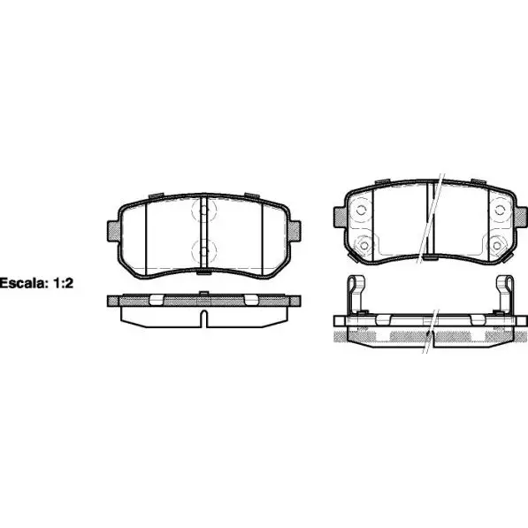 Колодки дисковые з.\ Hyundai Accent,Kia Rio 1.4i/1.6i 16V/1.5CRD