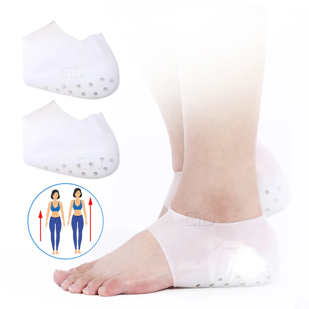 Invisible Height Increased Insole Silicone Heel Socks for Women Men insoles 2.5cm insoles for plantar fasciitis shoe sole White shoe insoles,heel cushion insole,heel patch insole,heel insoles,heel socks