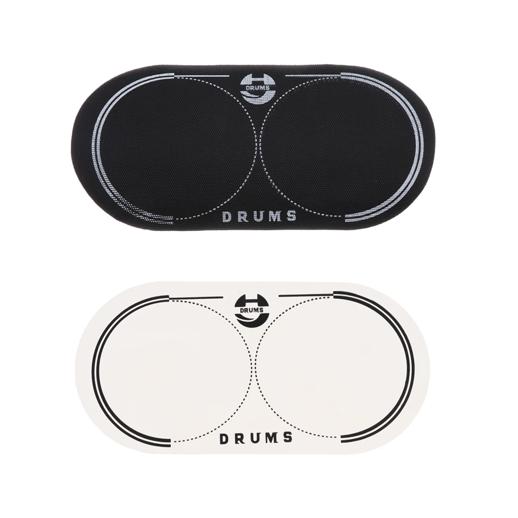 Musically Double Bass Drum Patch for Drum Set Kit Parts 12.8x6.5cm