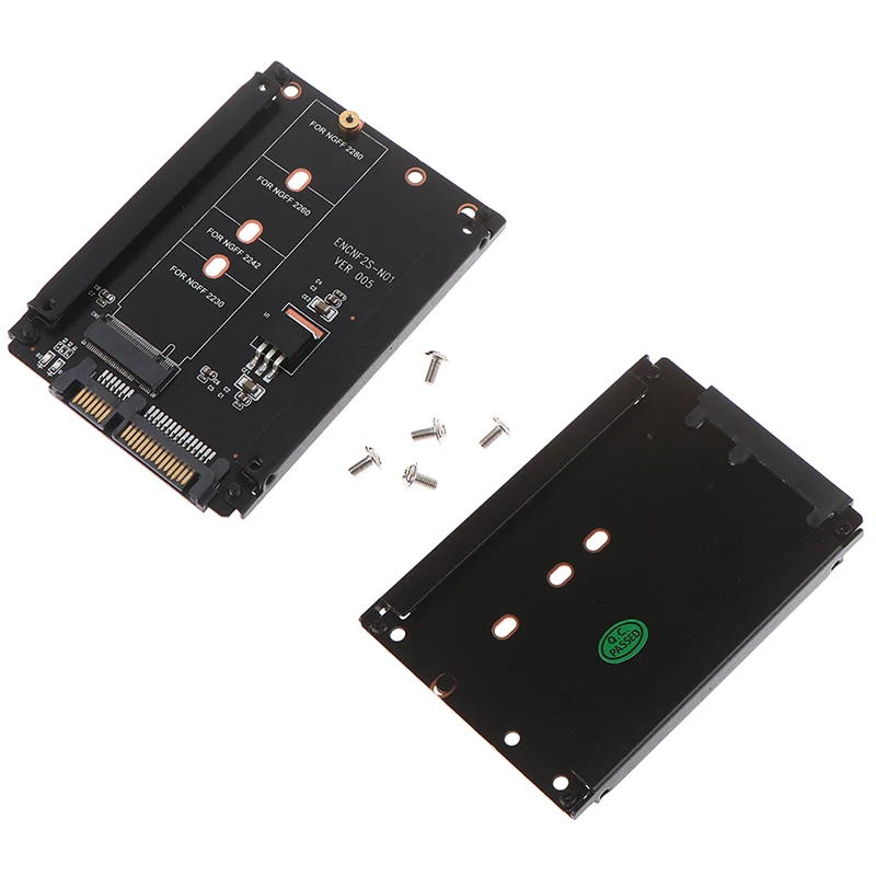 Металлический корпус B+ M Key M.2 NGFF SSD до 2,5 SATA 6 ГБ/сек. адаптер с разъемом M2 адаптер NGFF с 5 винтами