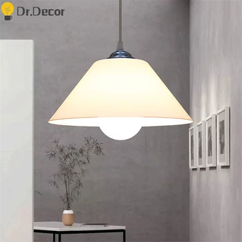 

Nordic PVC Lampshade Pendant Lights Kitchen Fixtures Plastic Dinning Room Pendant Lamp Home Decor Lighting Supermarket Luminaire