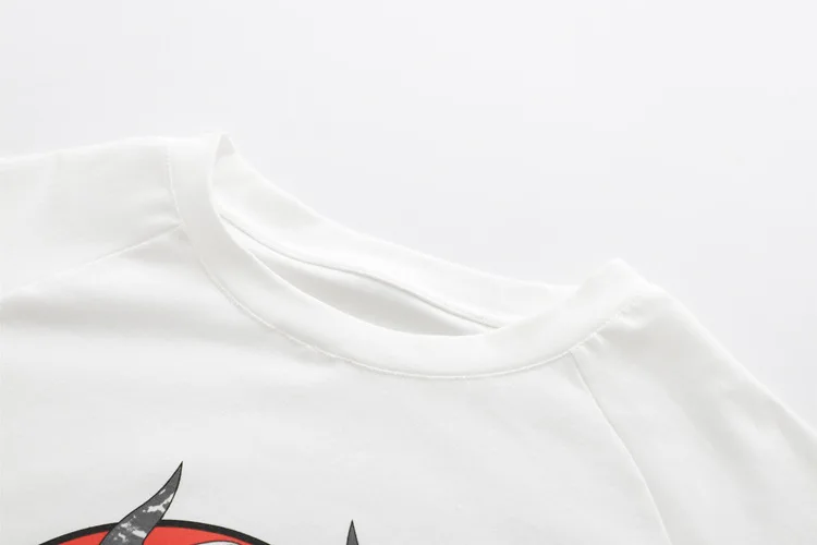 Lychee Harajuku Devil Demon Girl японский принт женские футболки летние женские футболки с вырезом лодочкой свободные женские футболки