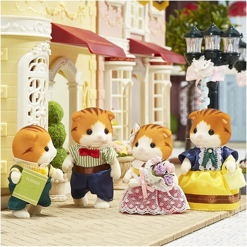 Semipkg детская Sylvanian Families игрушка кленовый лист кошка семья девичий игровой дом кукла игрушка плюшевая 5290