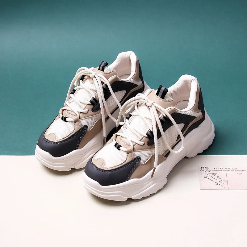 Women Thick Sole Sports Shoes Woman Casual Shoes Female Trendy