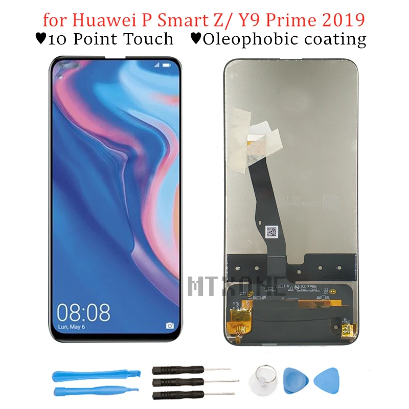 ЖК-дисплей для huawei P Smart Z/Y9 Prime ЖК-дисплей кодирующий преобразователь сенсорного экрана в сборе ЖК-дисплей сенсорный экран Запчасти
