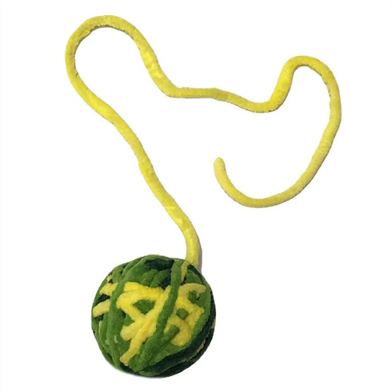 20cm Kitten Molar Chew Bite Toys Cat Plush Round Ball Toys Interactive Kitten Playing Training Funny Chewing Pet Supplies