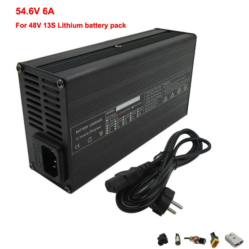 360W Input 110V / 220V 48V 6A charger Ouput 54.6V