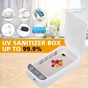 

UV Light Face Mask Sterilizer Box Anti Bacteria Ultraviolet Ray Disinfection for Jewelry Watch Phone Aromatherapy Esterilizador