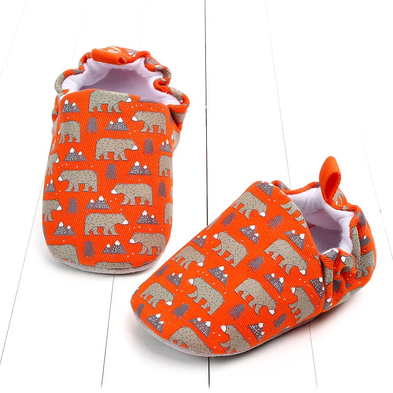 Детская обувь унисекс; обувь для малышей; мягкая обувь для малышей; милая детская обувь с цветочным принтом для новорожденных от 0 до 18 месяцев