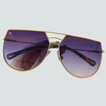 

Classic Vintage Aviation Sunglasses Women Brand Designer Men Double-Beam Sun Glasses Big Metal Frame Lens Eyewear