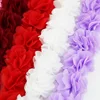 (1 meter) Chiffon lace fabric Webbing Decoration flower gift ribbons crafts Non-woven fabrics base ► Photo 2/6