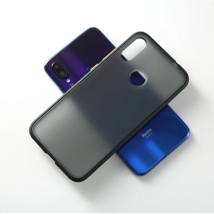 Противоударный защитный чехол для Xiao mi Red mi Note 7 7Pro Red mi 7 K20 чехол для Xiaomi mi 9 mi 9SE Матовый Жесткий чехол защитный чехол - Цвет: Черный