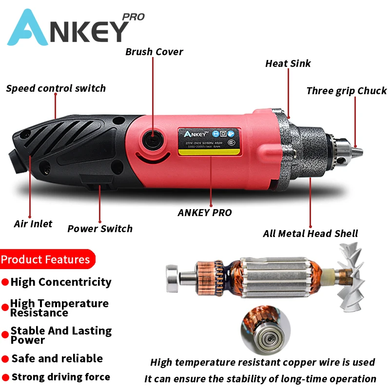 480W mini high power electric drill dremel style recorder with 6 variable  speed positions for rotary tools mini grinder engraver - Price history &  Review, AliExpress Seller - WARSLEY Official Store