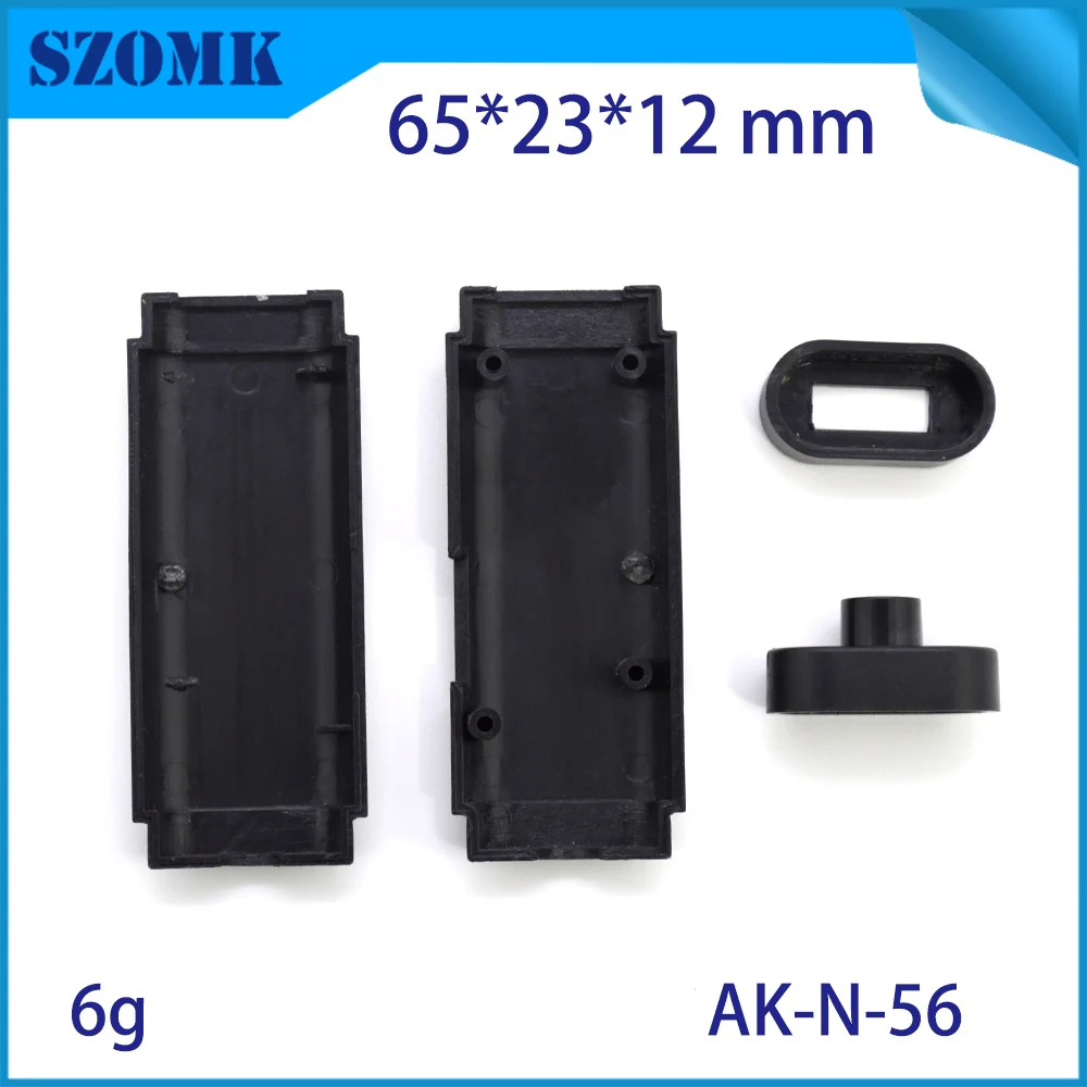 

1pcs 65*23*12abs black color plastic suqare shape usb line junction enclosure electronic case