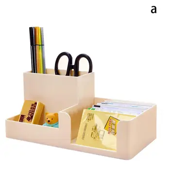 

Vividcraft Multifunctional Pen Pencil Holder Candy Pen Desk Storage Pen Stand Color Container Plastic Organizer Box Station X4Y9