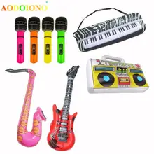 5 шт. надувные музыкальные игрушки радио инструменты Микрофон набор крутые забавные инструменты надувные игрушки украшения реквизит вечерние подарки