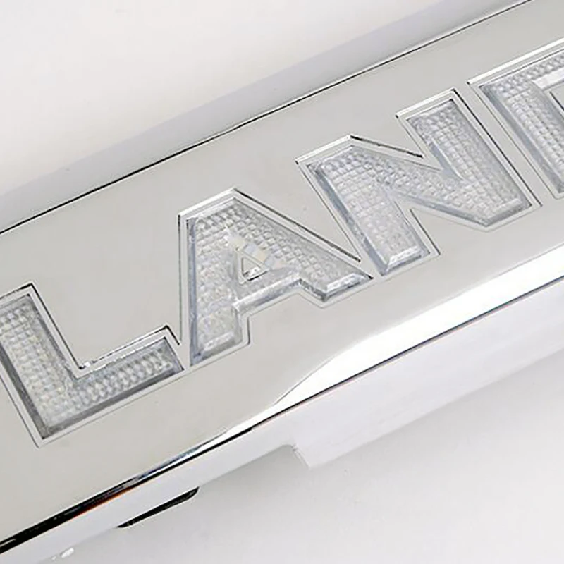 Accessories For Toyota Prado 150 Land Cruiser Prado FJ150 2018 Car Chrome LED Trunk Lid Cover Braking Light Driving Light