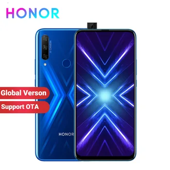 Перейти на Алиэкспресс и купить Глобальная версия Honor 9X 6GB 128GB мобильный телефон Kirin 810 Восьмиядерный 6,59 дюймотпечаток пальца 4000mAh 48MP камера Anroid 9 4G смартфон