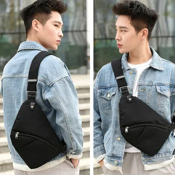 

Fashion Chest Bag For Men Anti-splash Material Anti-theft Bag Clip Portable Messenger Chest Bags Men Shoulder Bags Heuptas