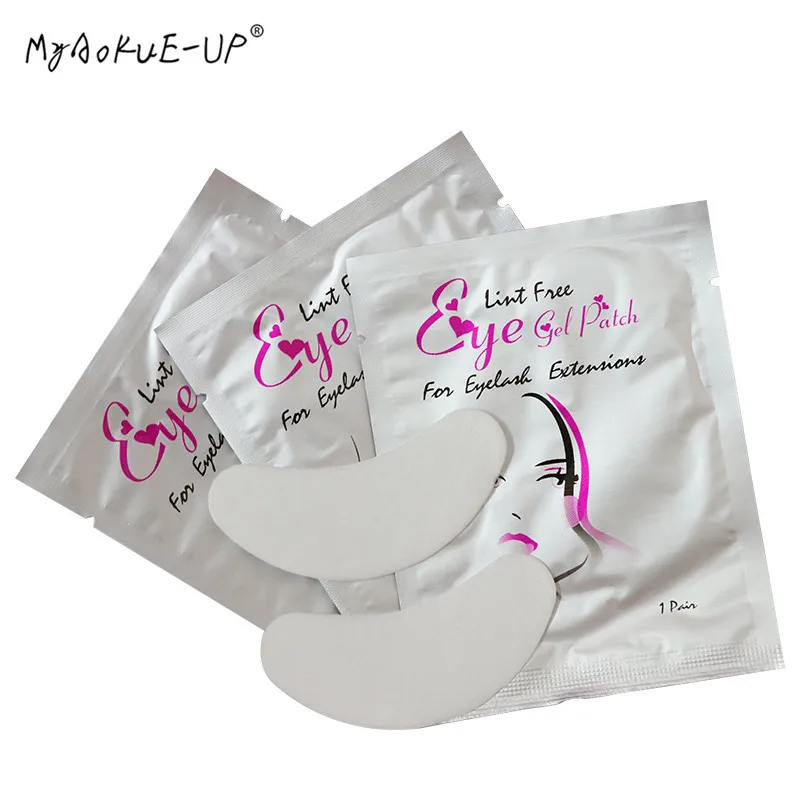 beauty 02 50 пар/лот одноразовые подушечки для глаз бумажные патчи для ресниц гидрогелевые патчи для наращивания ресниц макияж ресницы Инструменты - Цвет: beauty 02