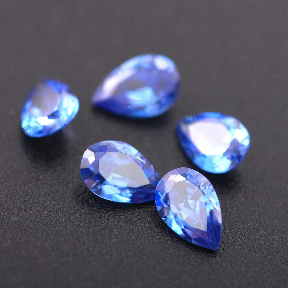 

5A Drop Shape Cubic Zirconia Multi-Size Colorful Brilliant Cut Loose CZ Diamond Gems Decoration Crystal Wedding Crafts DIY