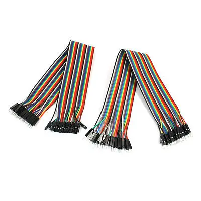 2,54 мм шаг 30 Pin Solderless Кабельный разъем Перемычка провода 30 см 2 шт