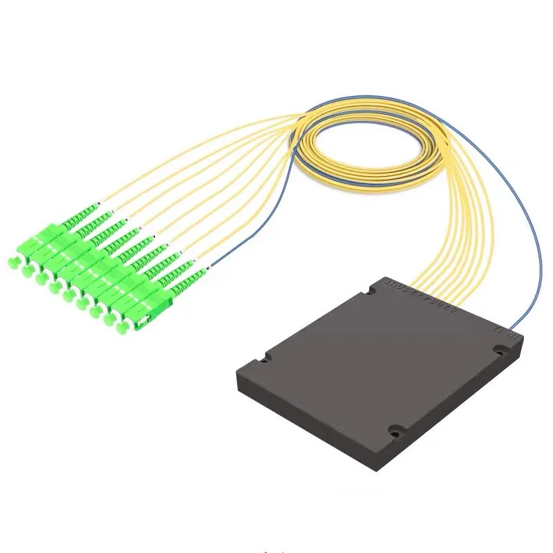 

SC/ APC 1X8 PLC Singlemode Fiber Optical splitter FTTH PLC ABS type