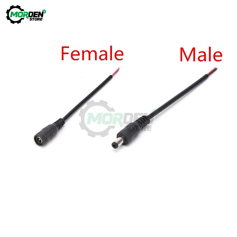 5pcs 5-12V DC Power Connector Adapter Cable Male Female 5.5X2.1mm 5.5X2.1 Mini Charging Line For Led Strip Light 3528 5050 | Обустройство