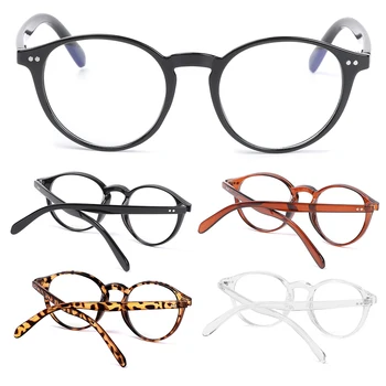 

1Pc Retro Blue Light Blocking Glasses Round Glasses Frame Women Optical Spectacle Eyeglass Computer Radiation Protection Eyewear