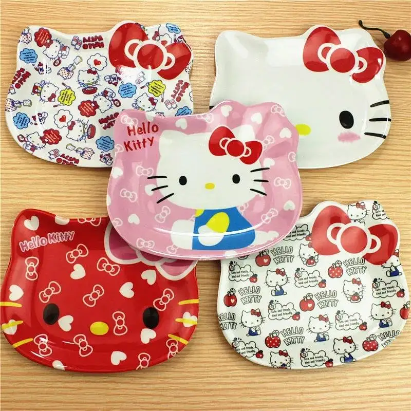 50pcs Cute plate plastic melamine dish plate kids fruit display Kitchen supplies