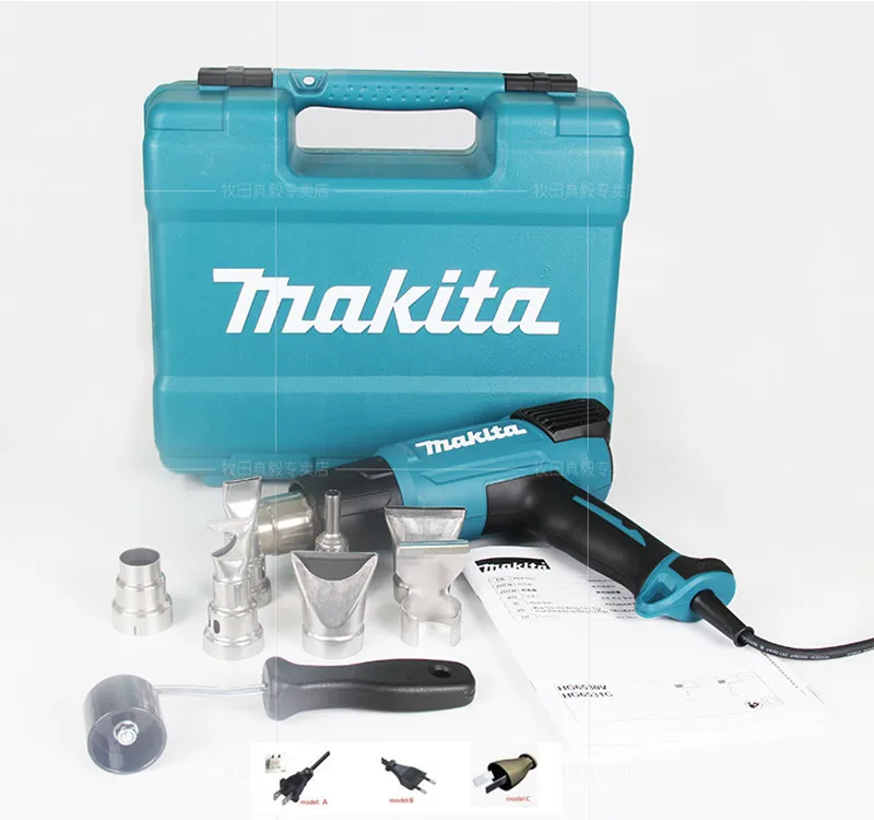 220240VMakitaHeatGun2000W650HG6531CKSuppliedWithCase