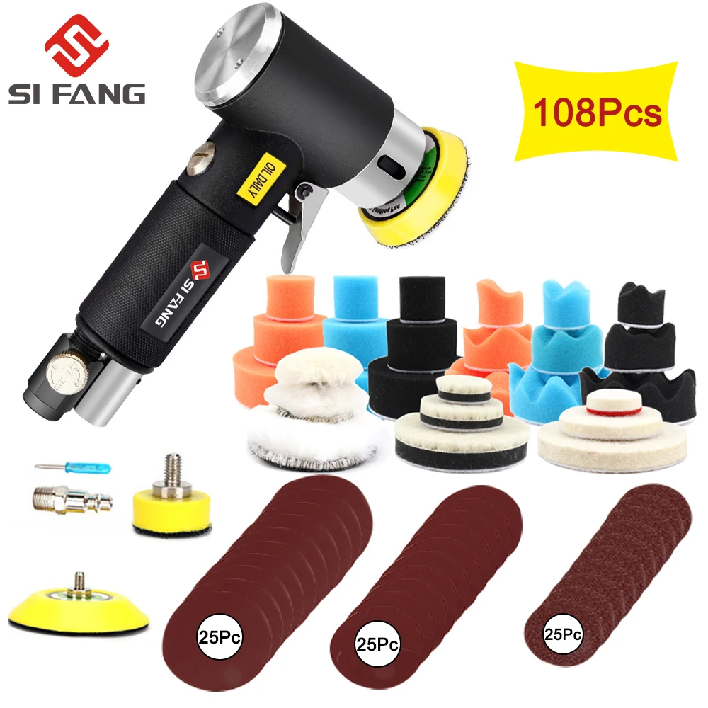 1/2/3 Inch Random Orbit Air Sander Mini Pneumatic Grinding Machine for Car Polishing High Speed Air Powered Sanding Polisher NEW max bab inner orbit 1 cd