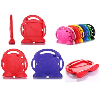 

100% New brand Cute 3D Thomas Train Stand Case for ipad Air 1 2 Shockproof EVA foam Cover for ipad with 3 handles for Kids