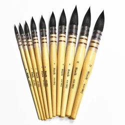 Pinceaux de peinture à l'eau 616RQ pour dessin artistique, 1 pièce, mélange de poils d'écureuil, fournitures d'art 