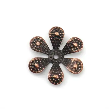 

DoreenBeads Iron Based Alloy Beads Caps Flower Antique Copper DIY Findings (Fit Beads Size: 10mm Dia.) 18mm x 17mm, 100 PCs