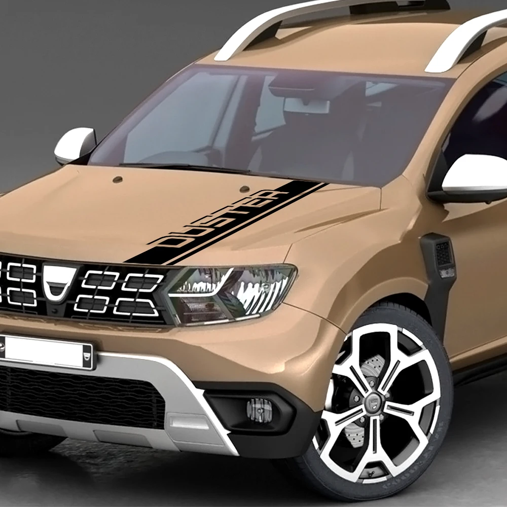 Капот автомобиля наклейки для Renault Dacia Duster Бесплатная доставка авто спортивные