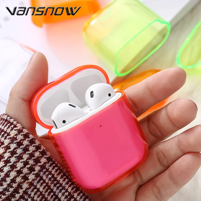 Прозрачный беспроводной чехол для наушников с Bluetooth для Airpods, зарядный чехол для наушников, чехол для Airpods, чехол Аксессуары для Airpods